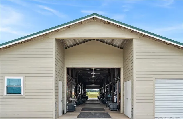a view of a street with a balcony