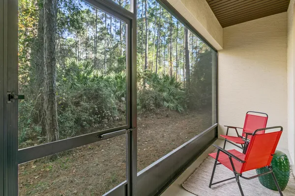 a view of a two chair in the balcony