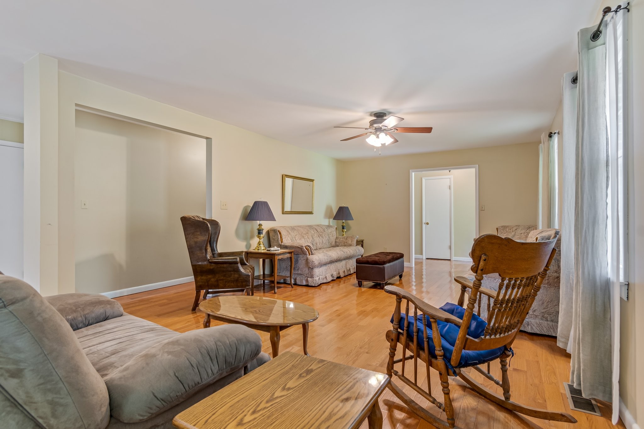 2737 Fly Road Santa Fe, TN 38482 - Photo 14 of 44 a living room with furniture and a chandelier