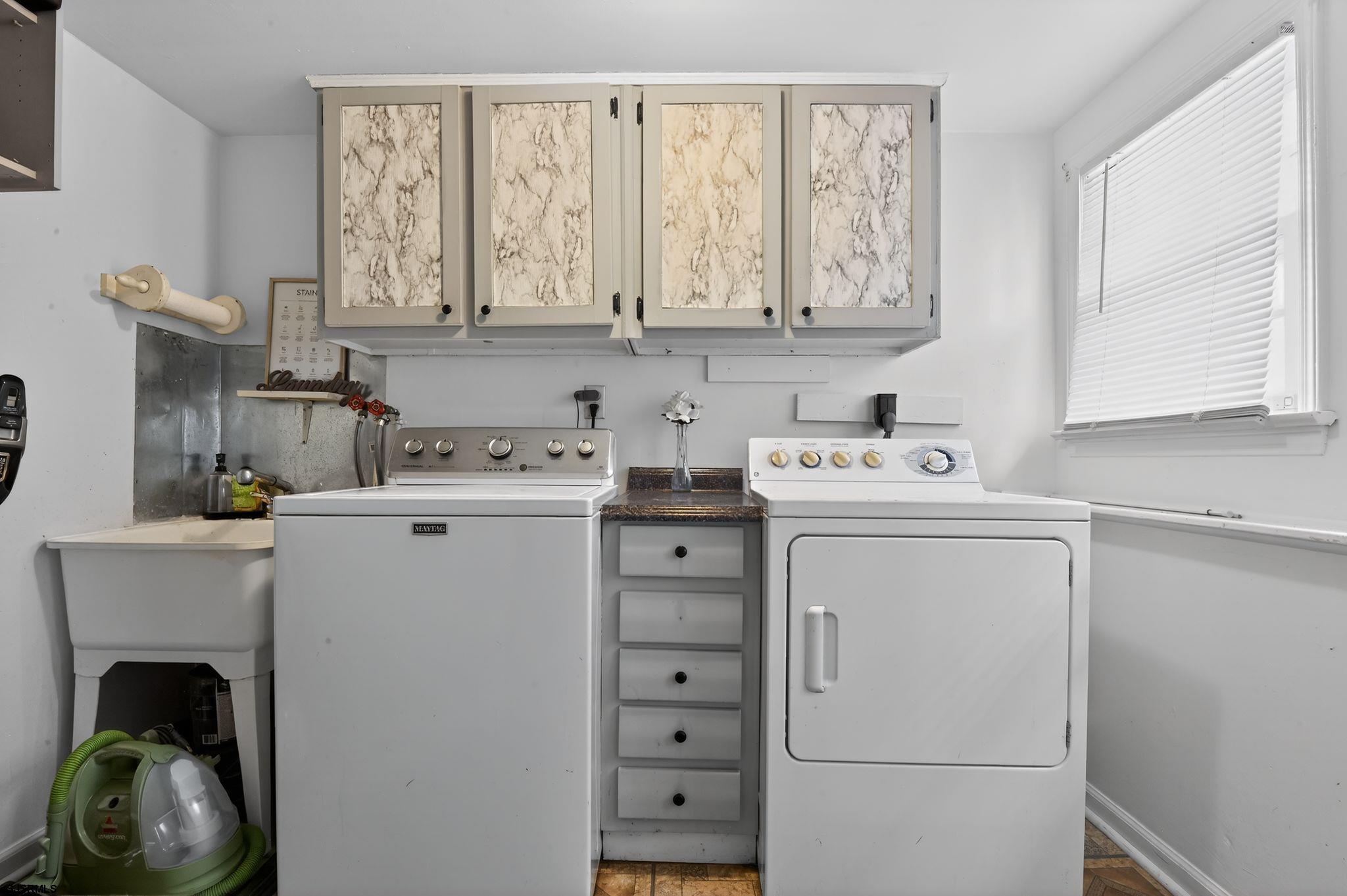 5 Merion Drive Somers Point, NJ 08244 - Photo 24 of 29 a utility room with dryer washer and a window