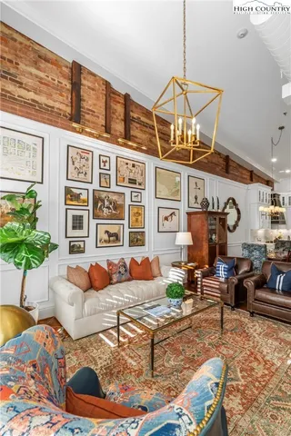 a living room filled with furniture