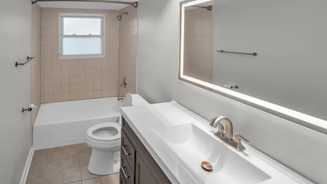 a bathroom with a sink and a toilet