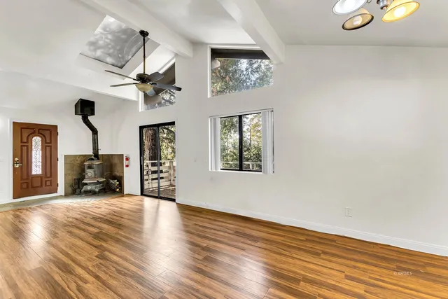 a front view of a house with entryway