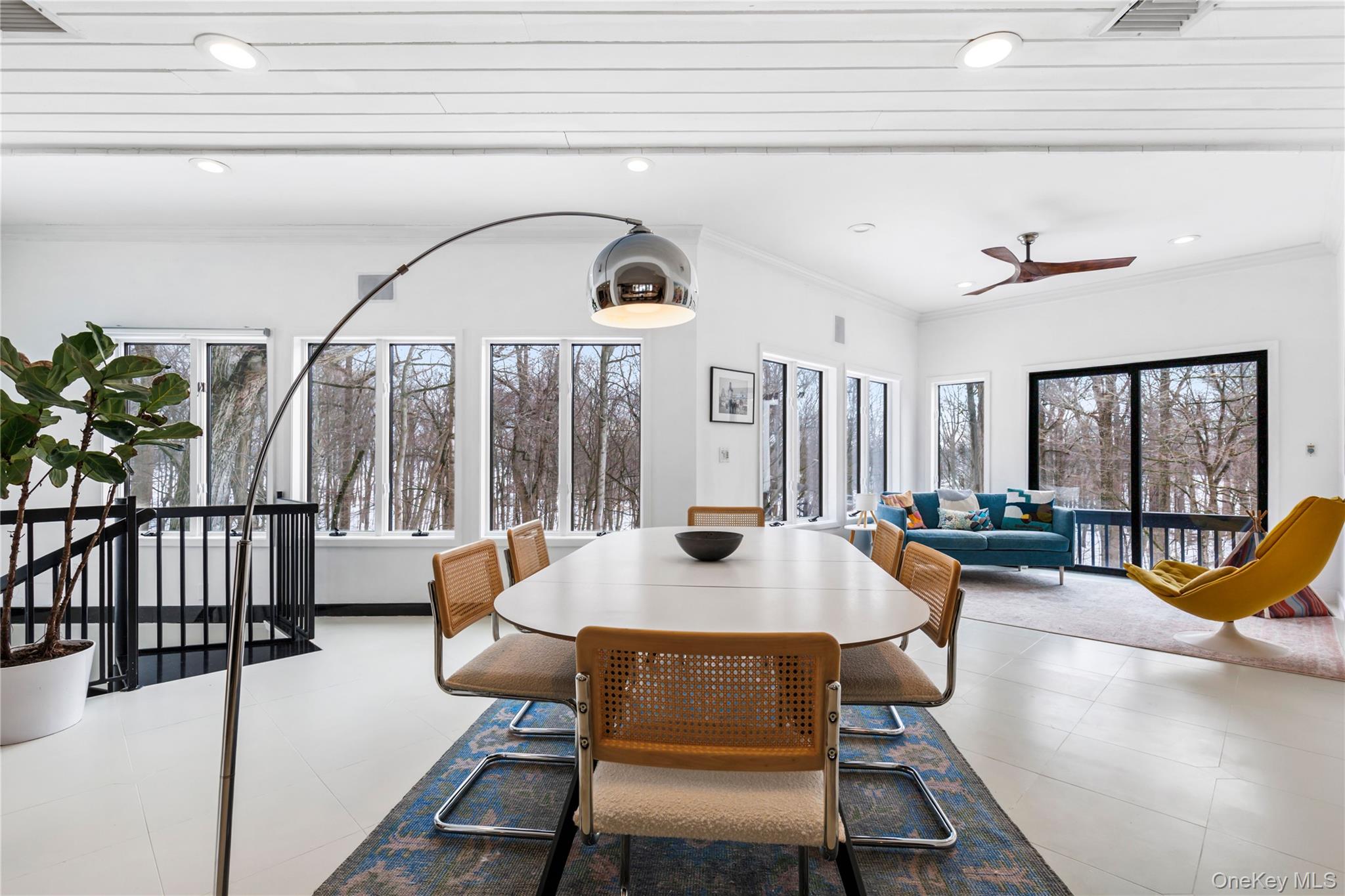 205 Polly Park Road Rye, NY 10580 - Photo 11 of 33 a view of a dining room with furniture window and outside view