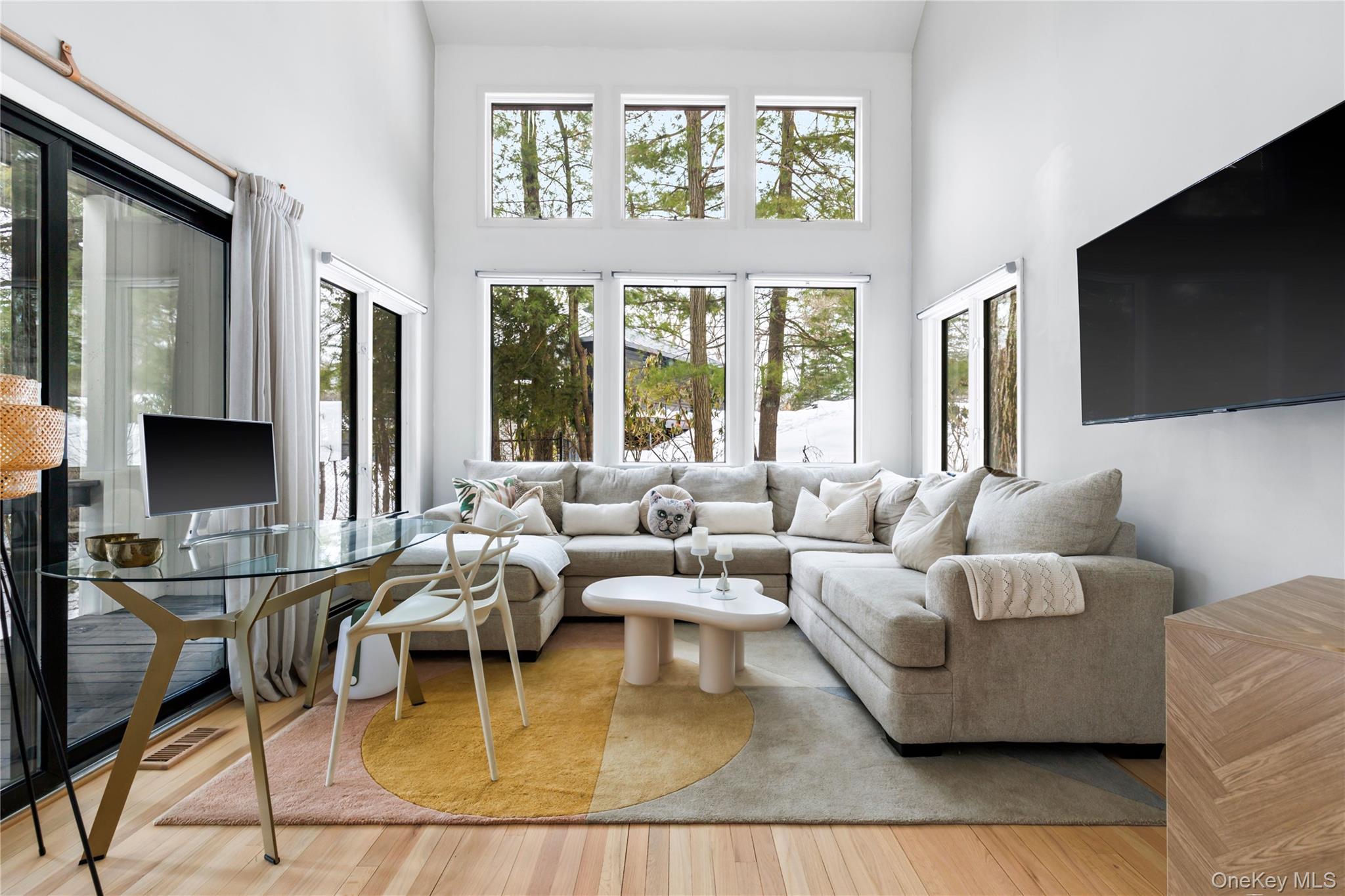 205 Polly Park Road Rye, NY 10580 - Photo 7 of 33 a living room with furniture and a flat screen tv