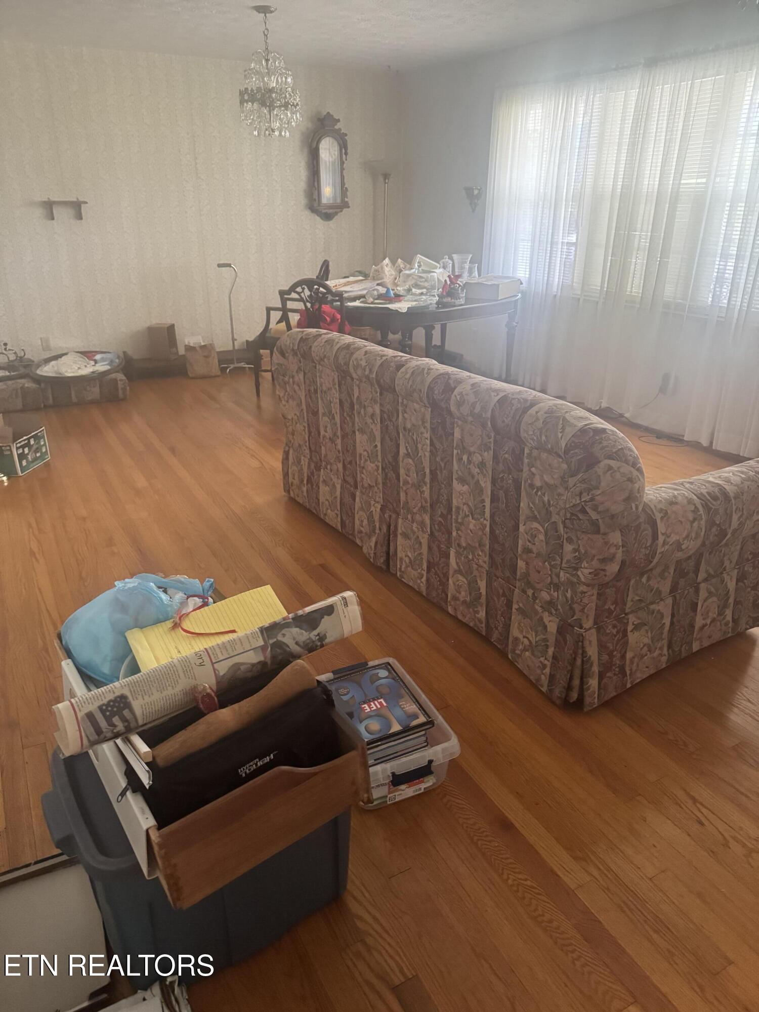 157 Petrey Road La Follette, TN 37766 - Photo 8 of 23 Living Room with hardwood floors