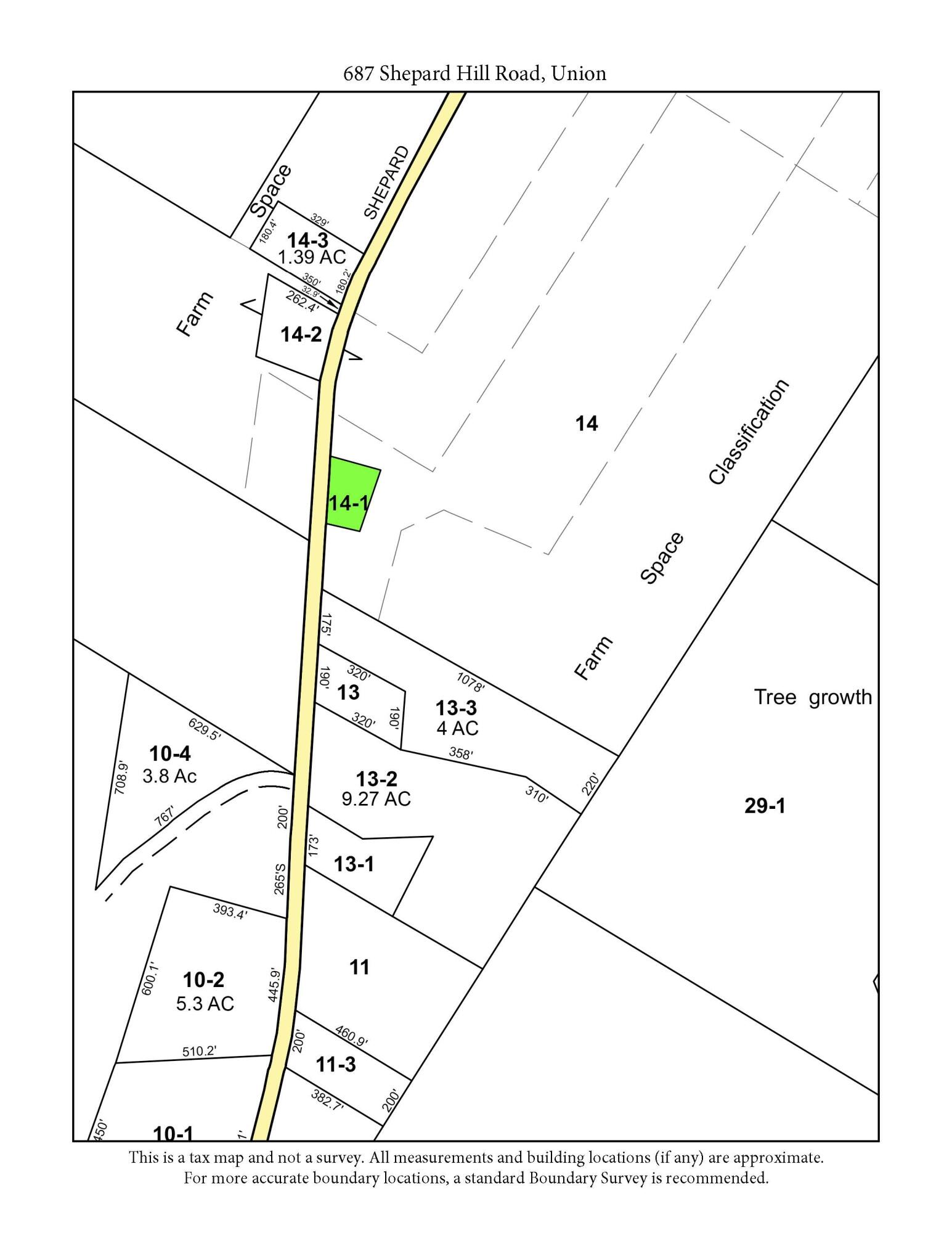 687 Shepard Hill Road Union, ME 04862 - Photo 42 of 43 Tax_Map_14