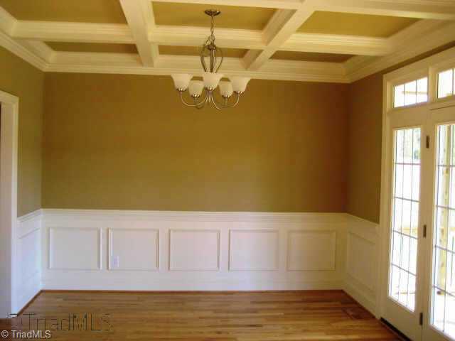 85 The Bluffs Rural Hall, NC 27045 - Photo 3 of 8 Other. Coffered ceiling in the dining room.