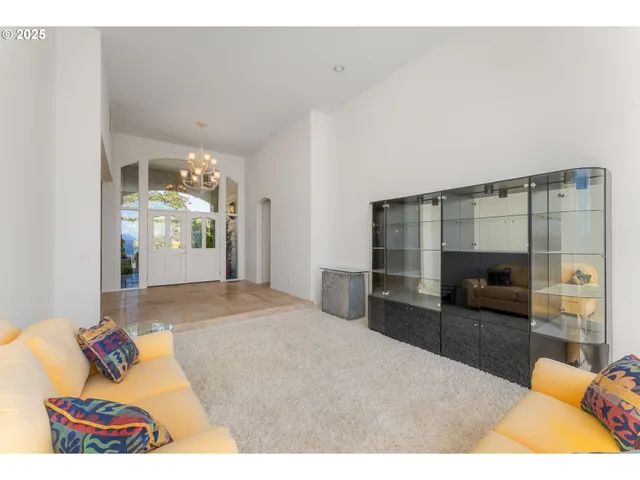 a bedroom with a bed and walk in closet