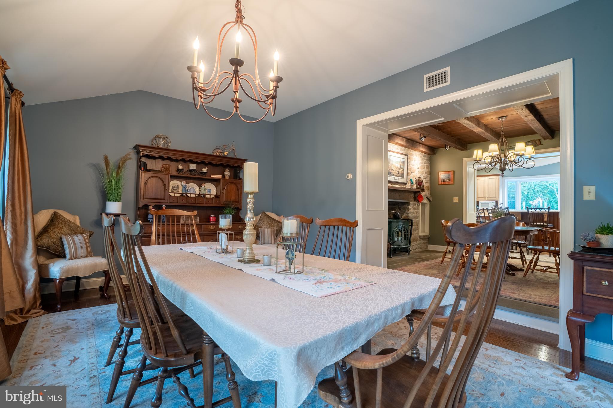1627 East Saw Mill Road Quakertown, PA 18951 - Photo 28 of 61 a view of a dining room with furniture window and wooden floor