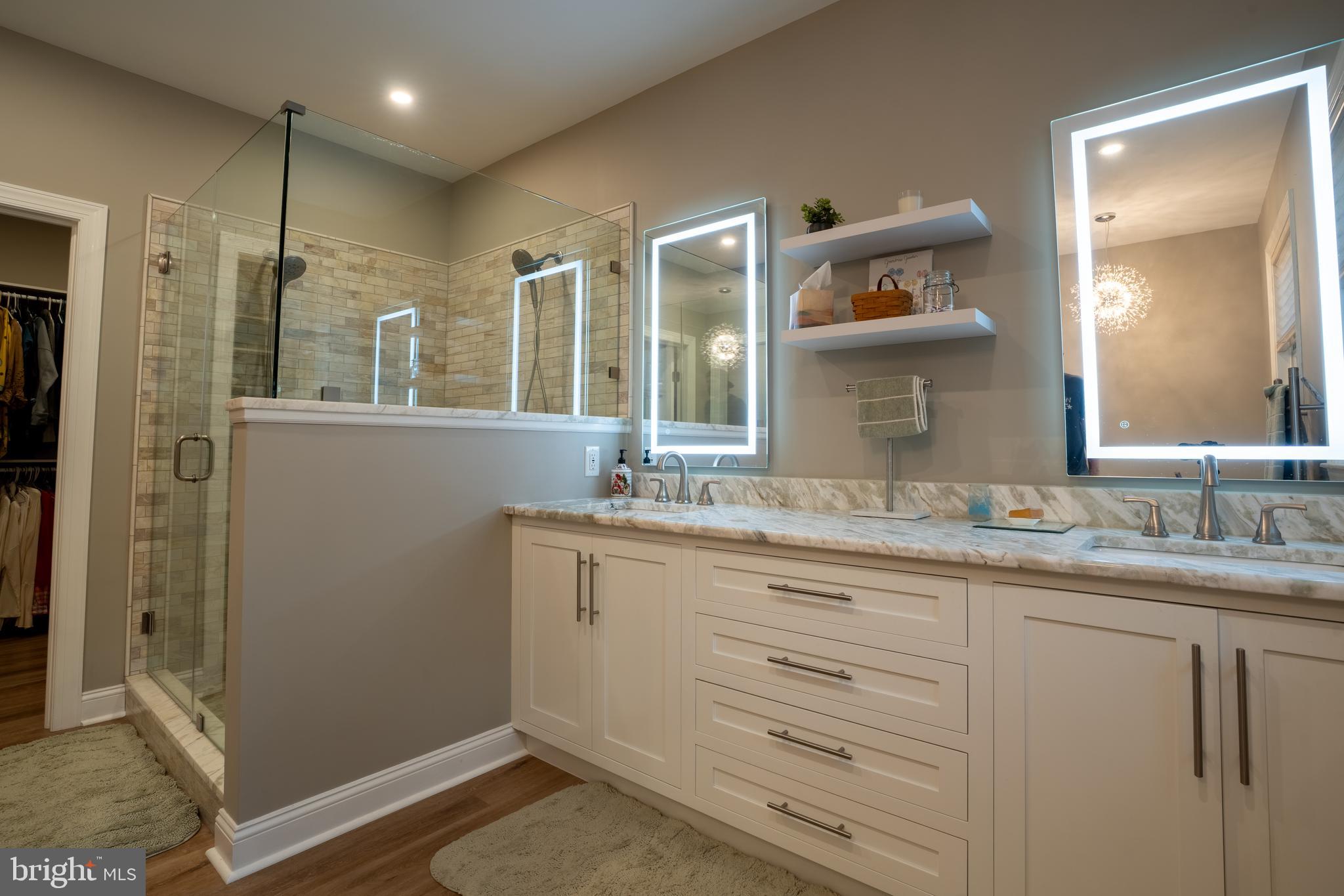 1627 East Saw Mill Road Quakertown, PA 18951 - Photo 37 of 61 a bathroom with a granite countertop sink mirror and double