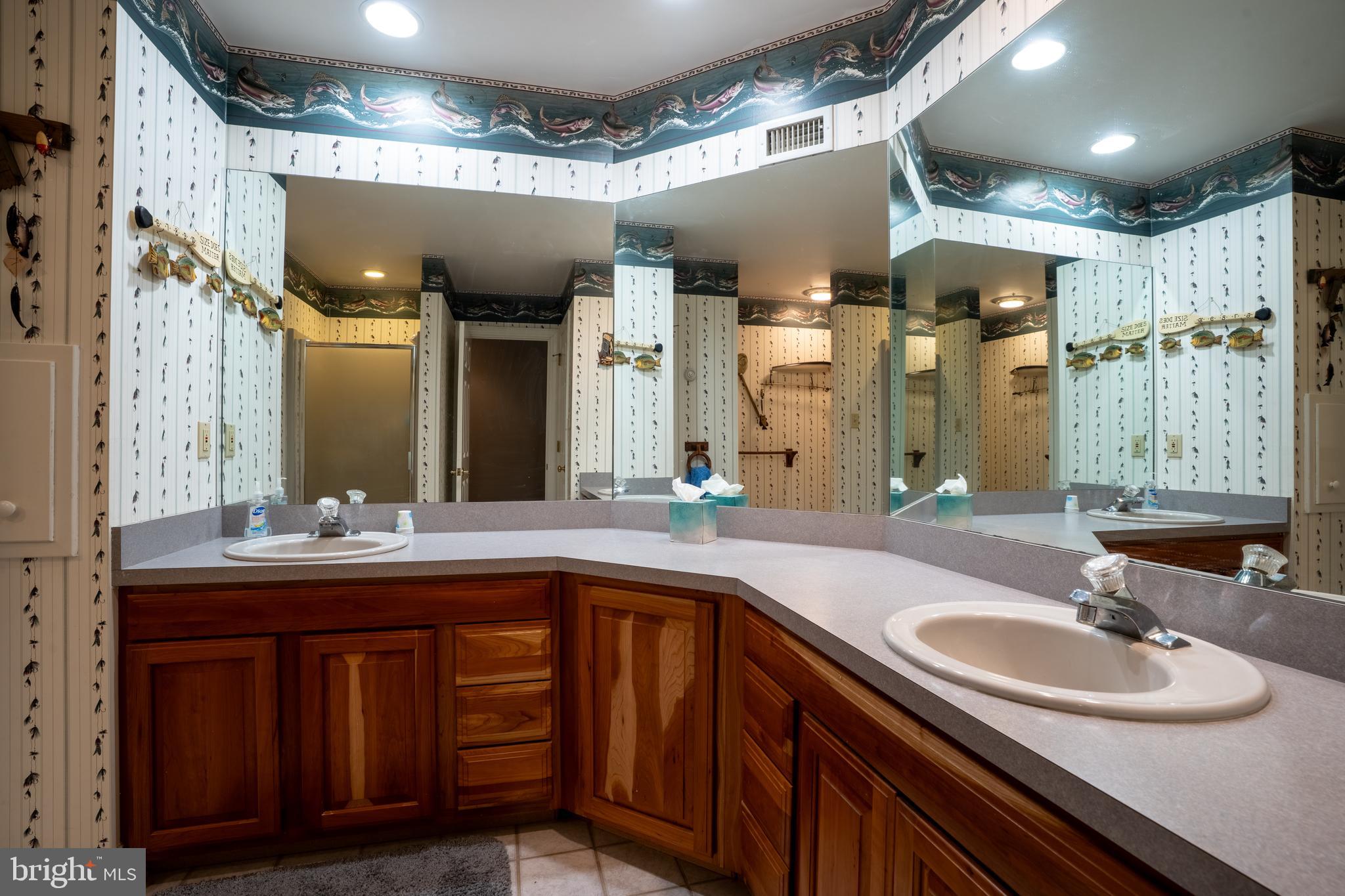 1627 East Saw Mill Road Quakertown, PA 18951 - Photo 47 of 61 a bathroom with a sink and a mirror