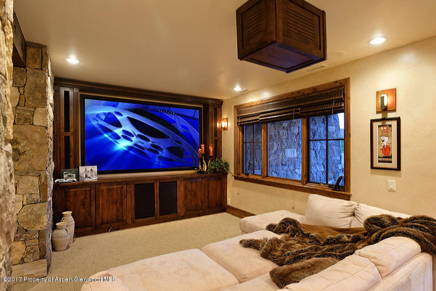 2400 Lazy O Road Snowmass, CO 81654 - Photo 23 of 26 Lower Level Media Room