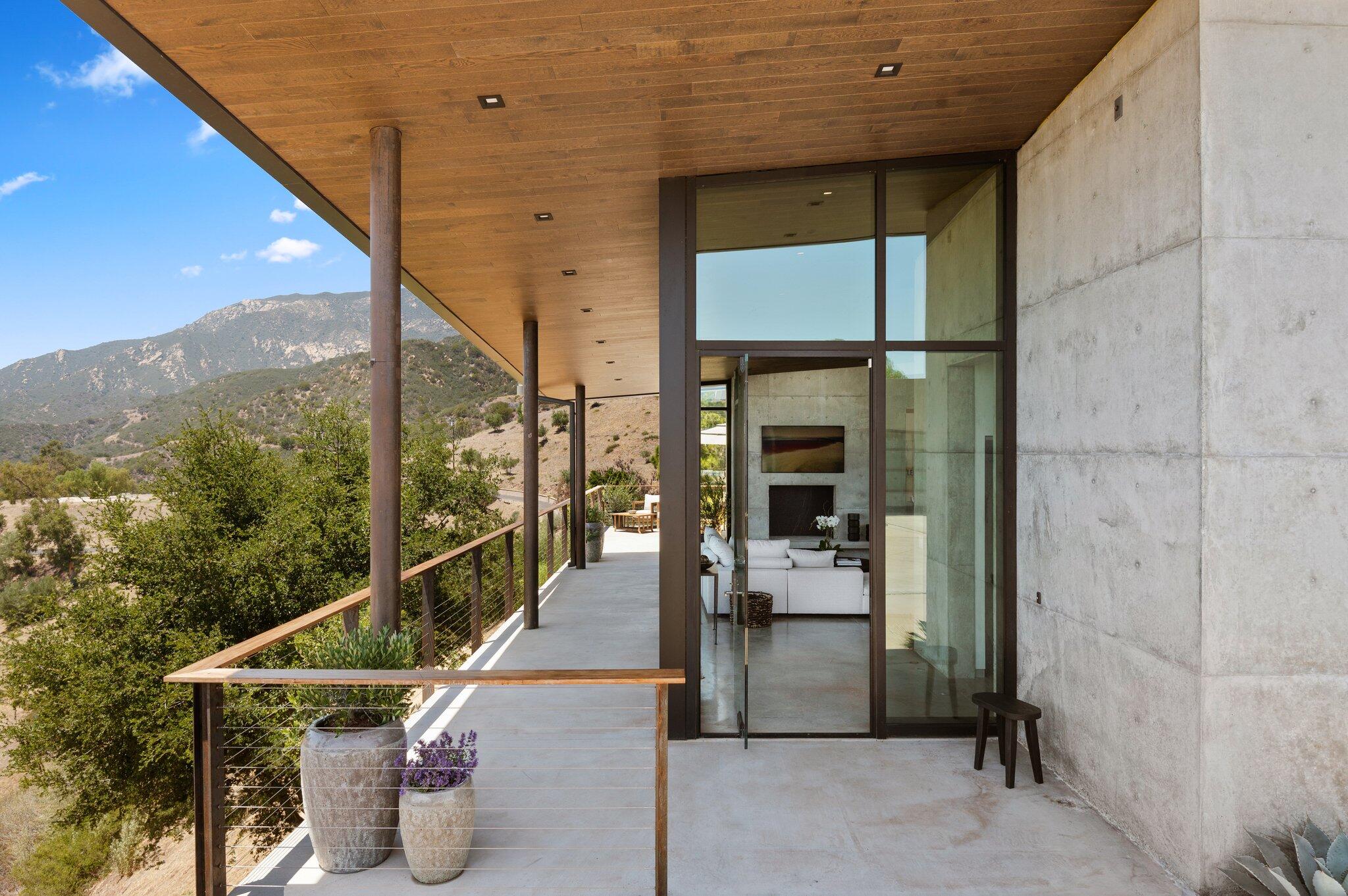 2805 Spyglass Ridge Road Santa Barbara, CA 93105 - Photo 15 of 67 a balcony view with a sitting space
