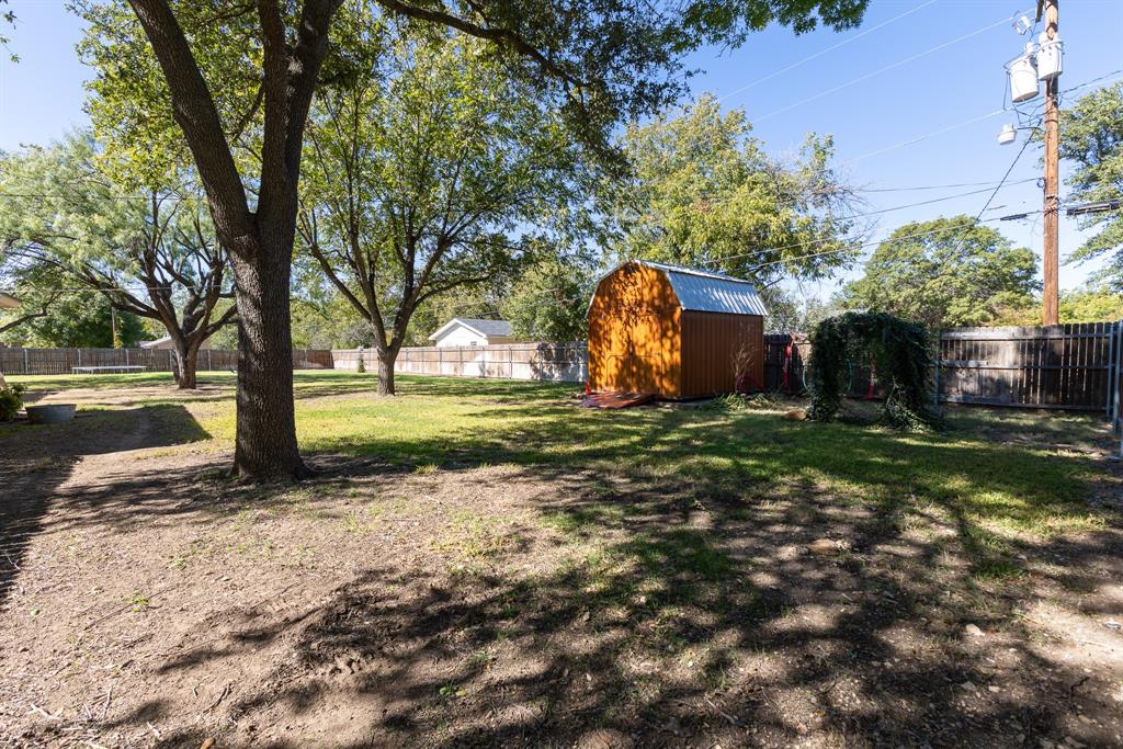 1300 Hillcrest Road Coleman, TX 76834 - Photo 33 of 35 a view of a yard with plants and a large tree