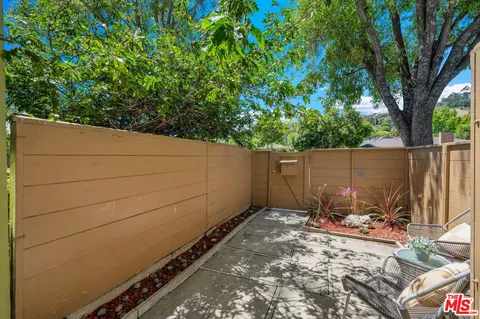a backyard of a house