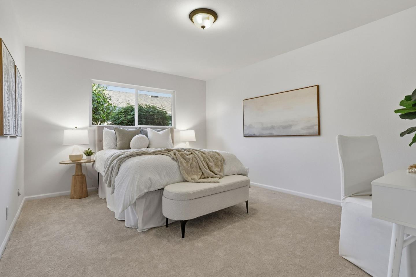 2119 Burr Court Santa Cruz, CA 95062 - Photo 19 of 38 a bedroom with a bed and a couch