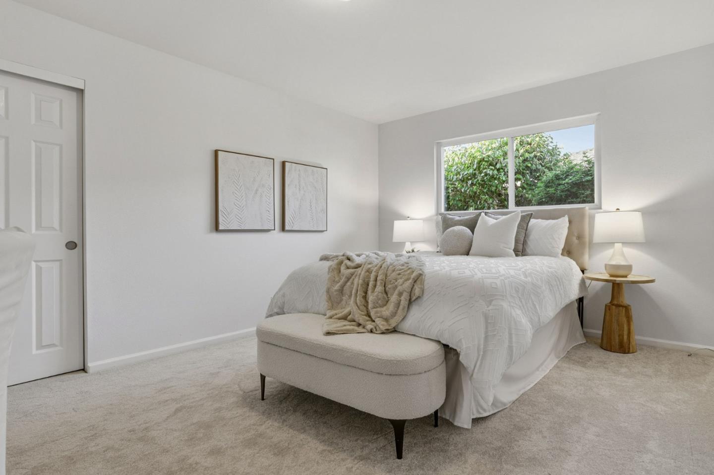 2119 Burr Court Santa Cruz, CA 95062 - Photo 20 of 38 a bedroom with a bed and a couch