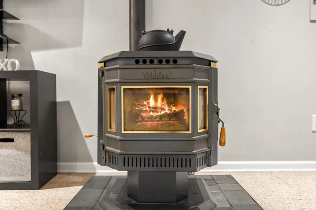 a view of a house with a large tree in front of a house