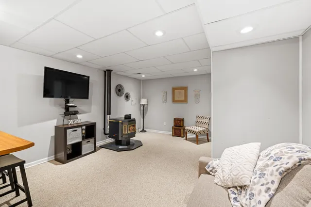 a view of open space with yard