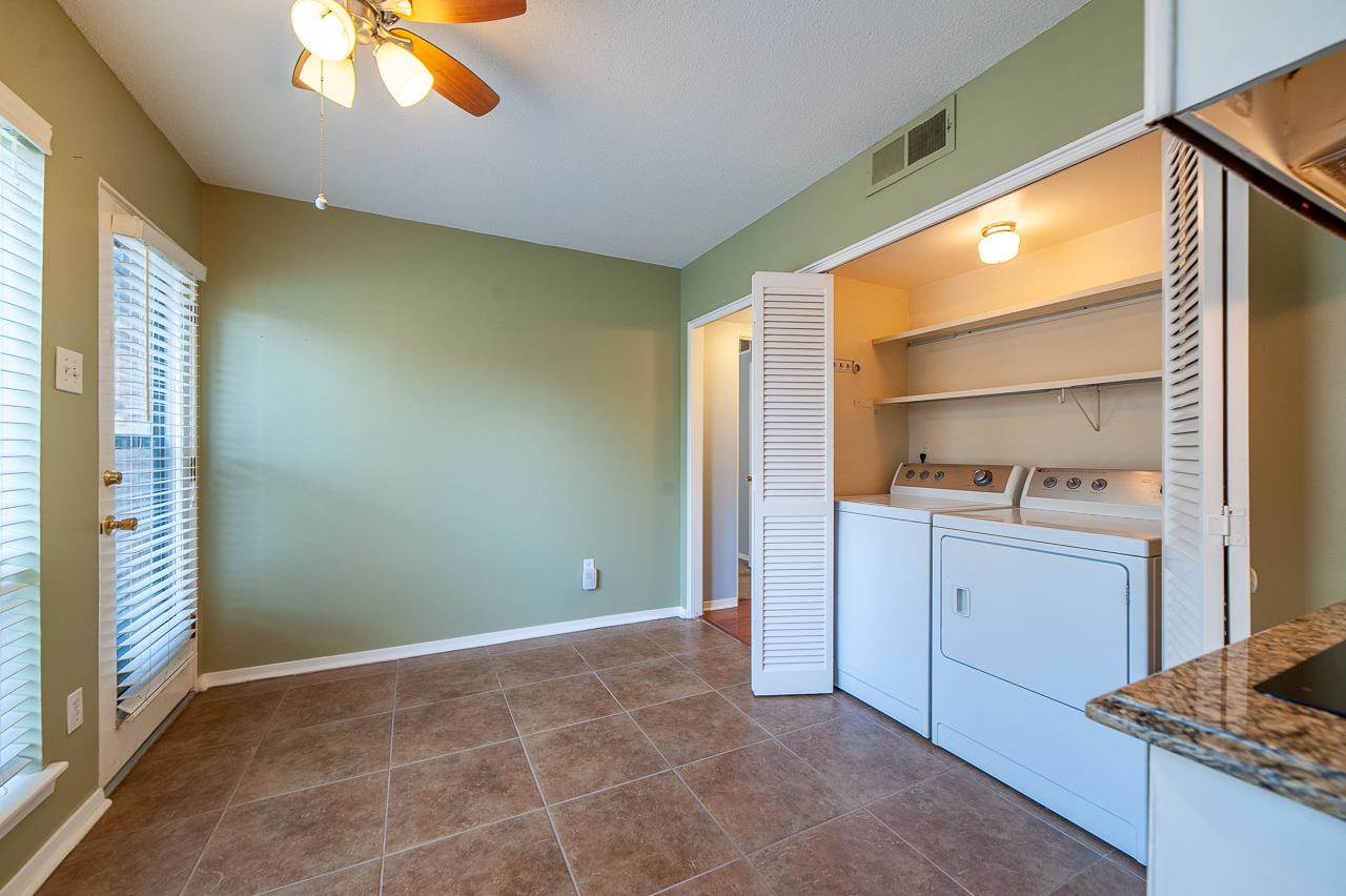 439 South Perkins Road, Unit 4391 Memphis, TN 38117 - Photo 12 of 24 Seller says the washer and dryer can stay and wants to disclose that the washer makes a loud noise but does a great job washing!
