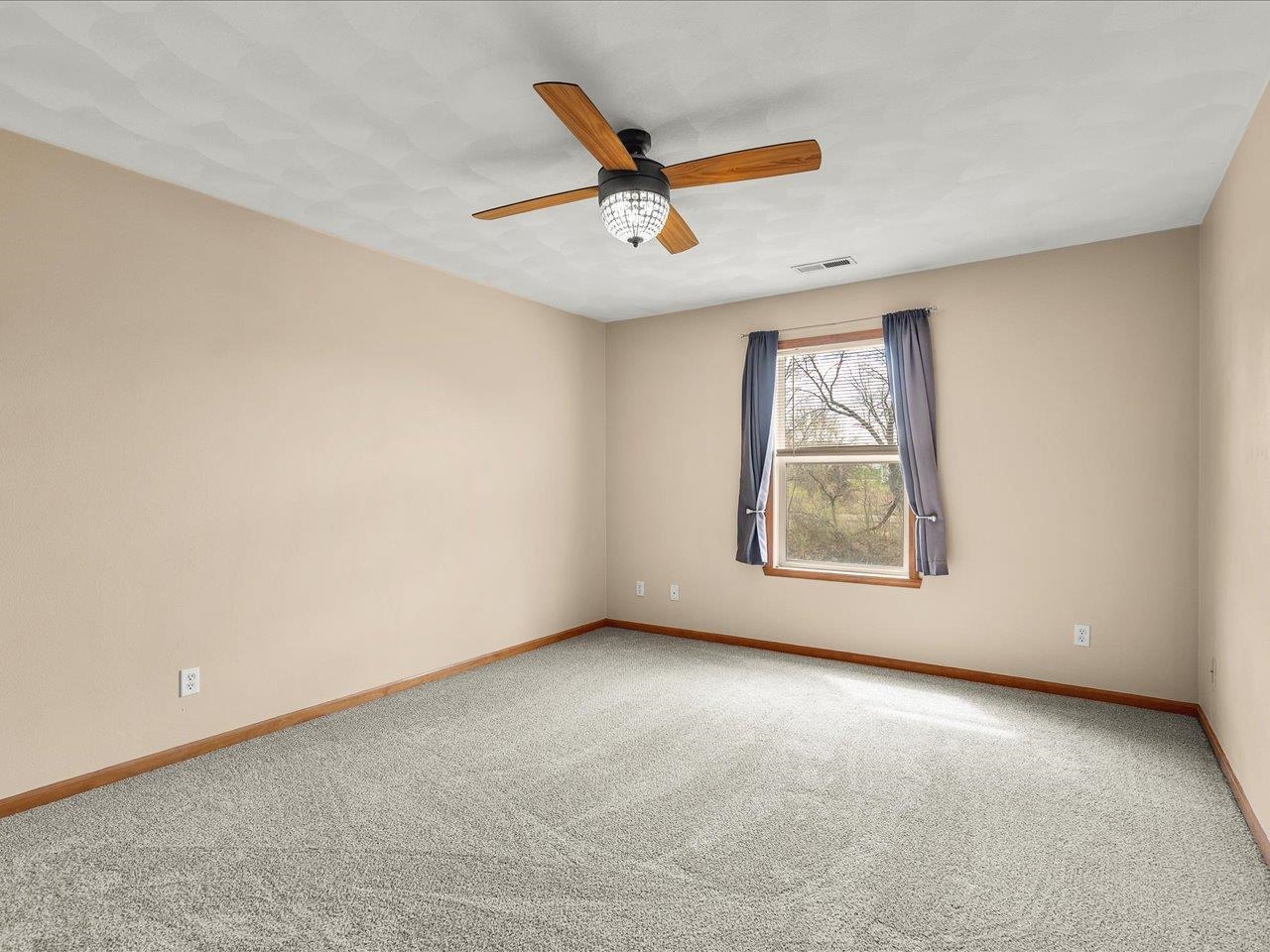 10184 Metalmark Lane Roscoe, IL 61073 - Photo 17 of 29 an empty room with ceiling fan and windows