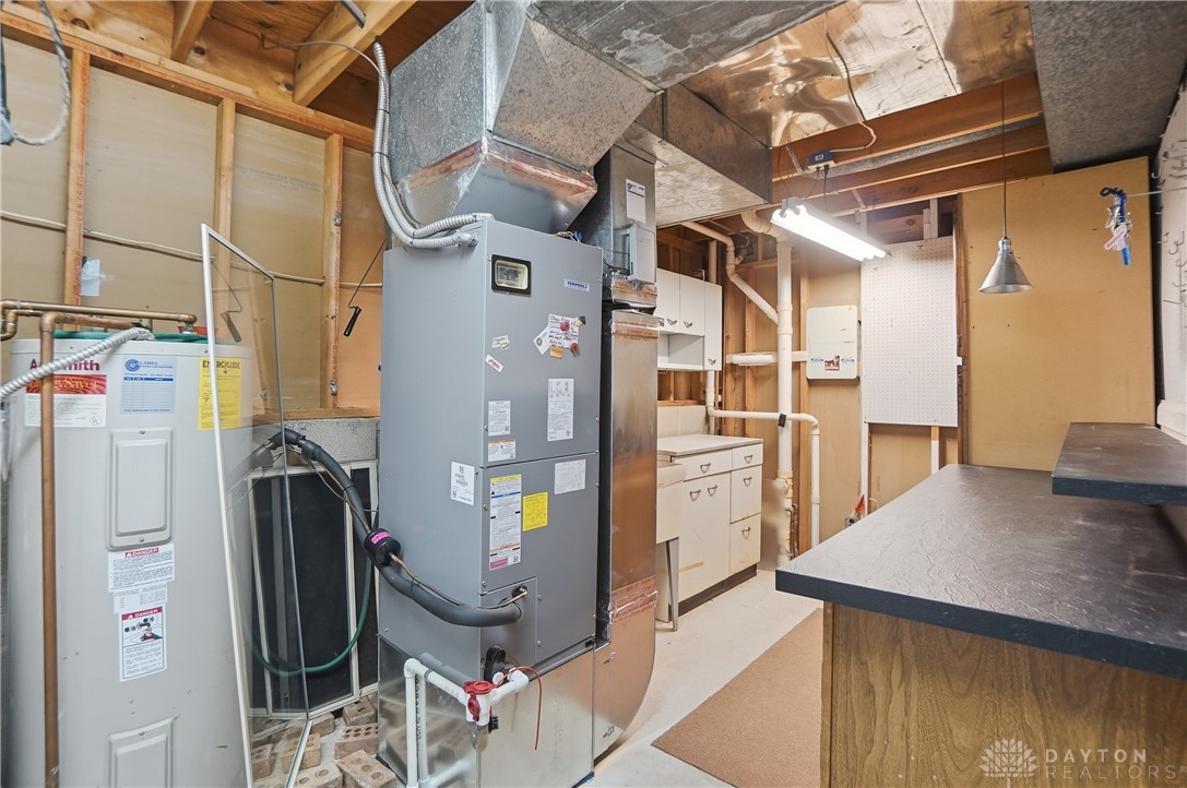 9964 Hummingbird Way Dayton, OH 45458 - Photo 48 of 57 This functional utility room offers essential amenities and convenient workspace.