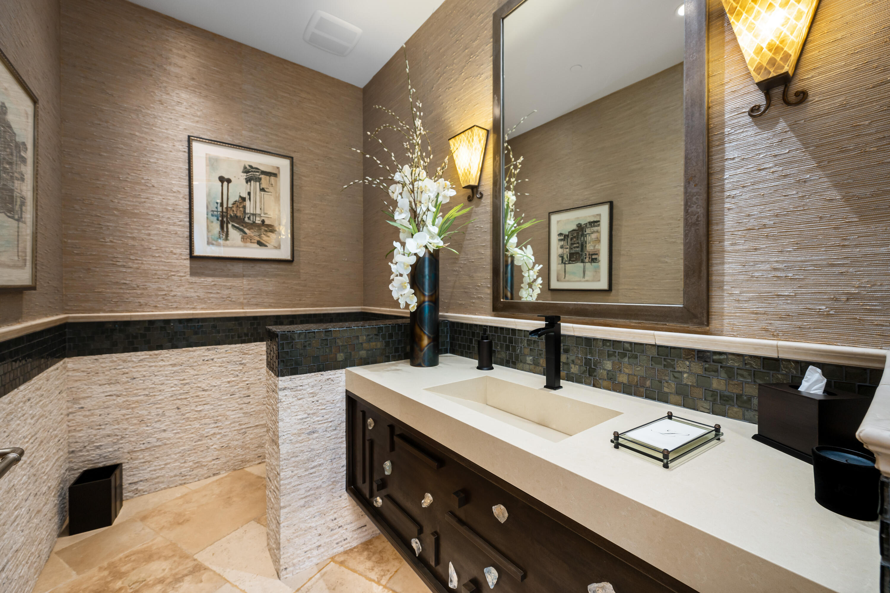 52711 Via Dona La Quinta, CA 92253 - Photo 24 of 61 a bathroom with a sink and a mirror