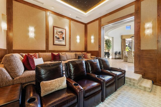 a bathroom with a shower curtain