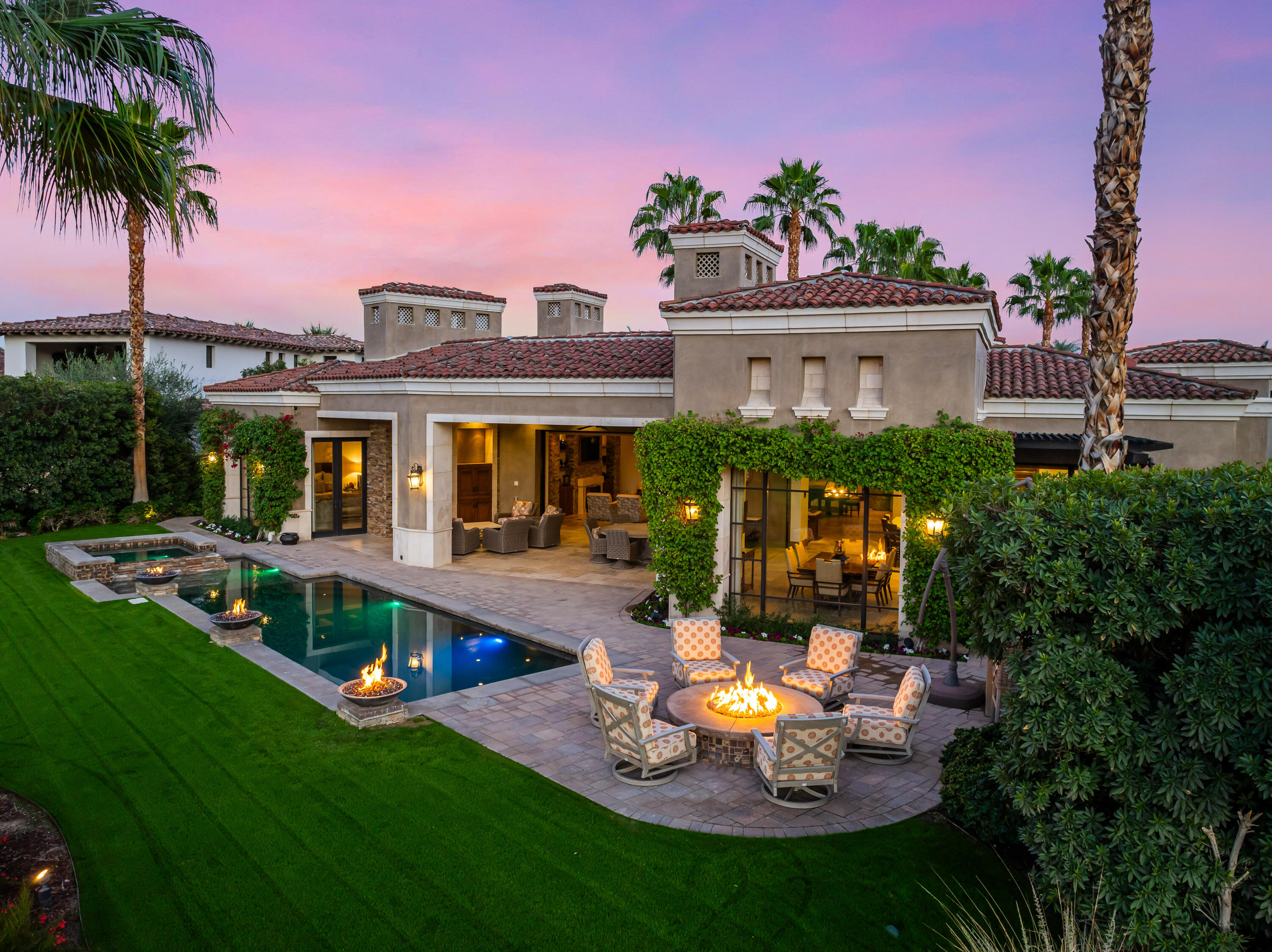 52711 Via Dona La Quinta, CA 92253 - Photo 53 of 61 a view of a house with backyard sitting area and swimming pool