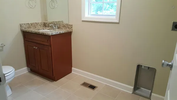 a bathroom with a sink and a toilet