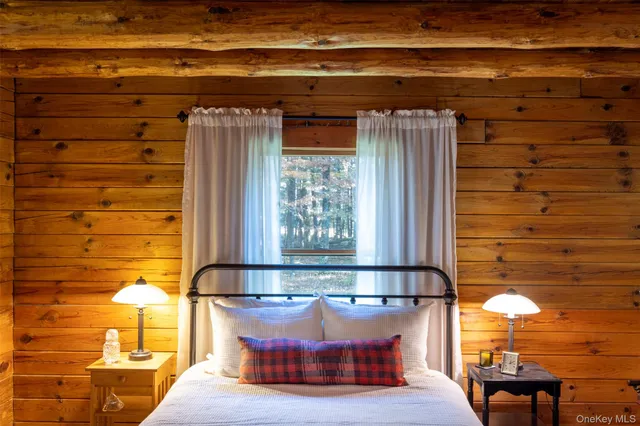 a bathroom with a sink vanity and mirror