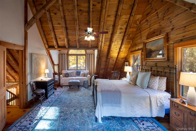 a room with furniture and entryway