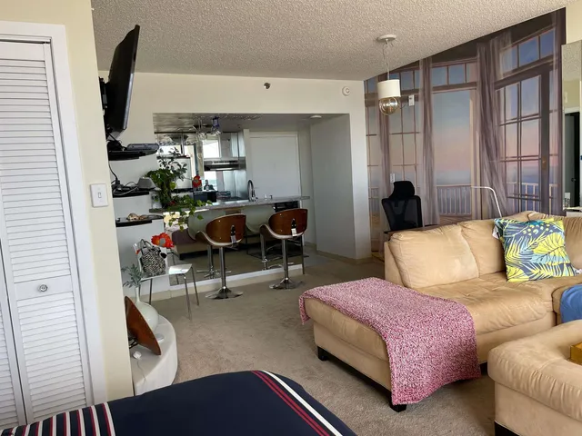 a living room filled with furniture