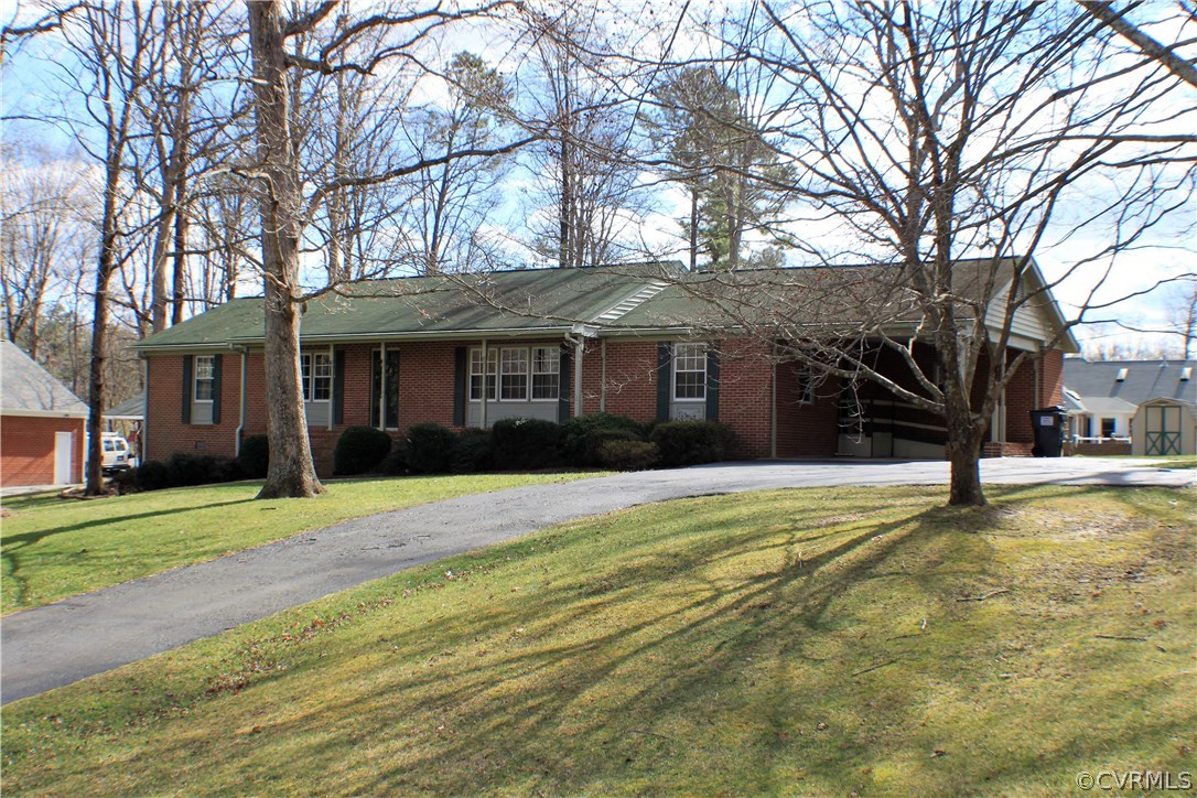 a house with trees in the background