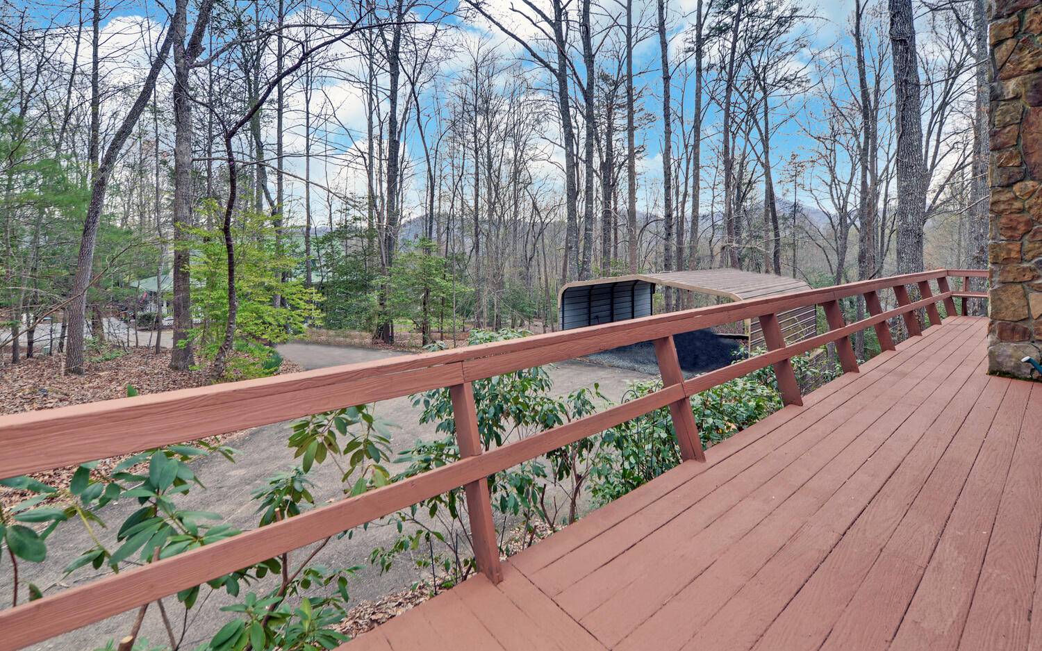 2139 Lake Louisa Road Hiawassee, GA 30546 - Photo 25 of 48 a view of a wooden bridge