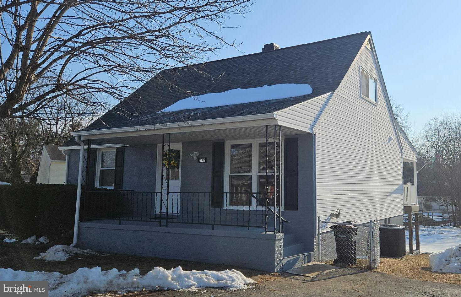 a front view of a house