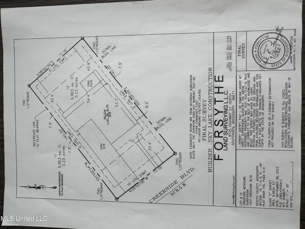 $413,999 | 1254 Creekside Lane, Hernando, MS 38632