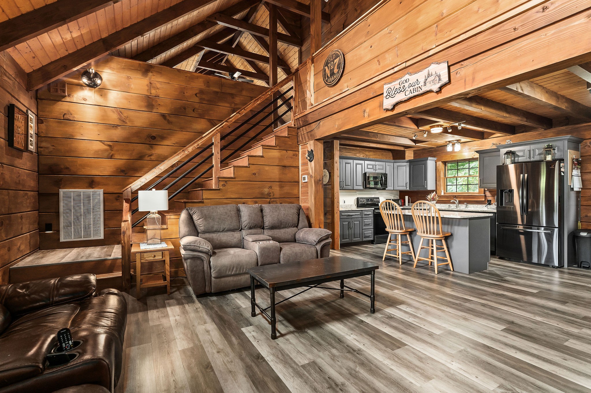 6995 Ashburn Road Baxter, TN 38544 - Photo 47 of 61 Stairs to upstairs loft with 2 additional rooms and full bathroom