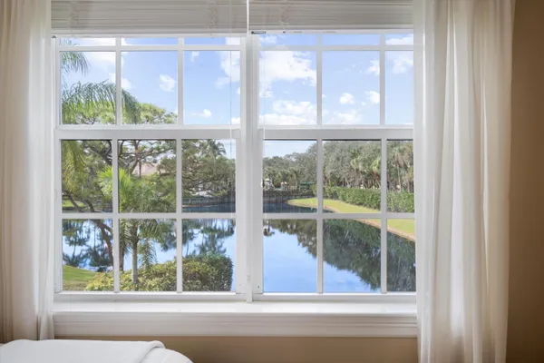 a view of a window and a living room