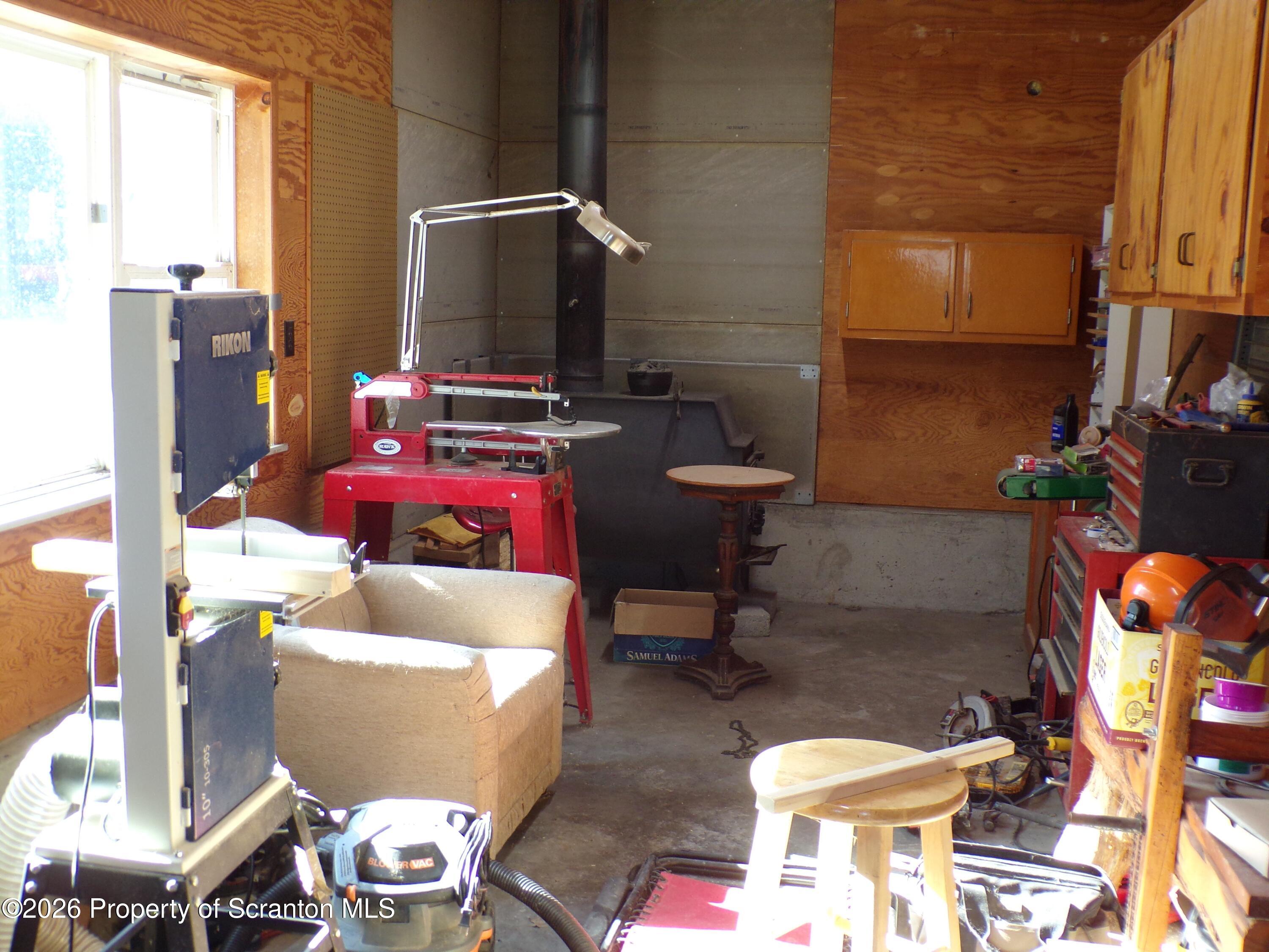 2590 Potter Hill Road Thompson, PA 18465 - Photo 27 of 38 Work shop in garage