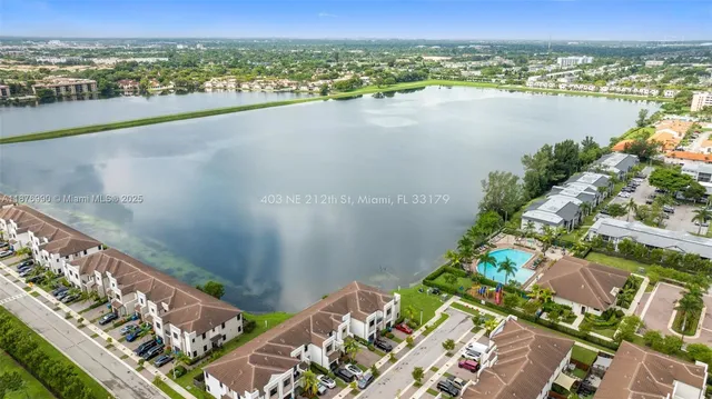 a view of a park with a slide