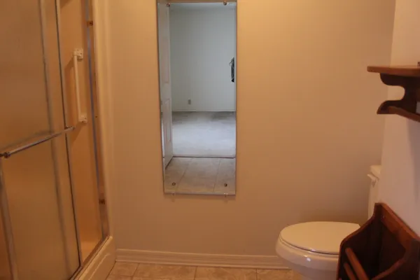 a bathroom with a toilet