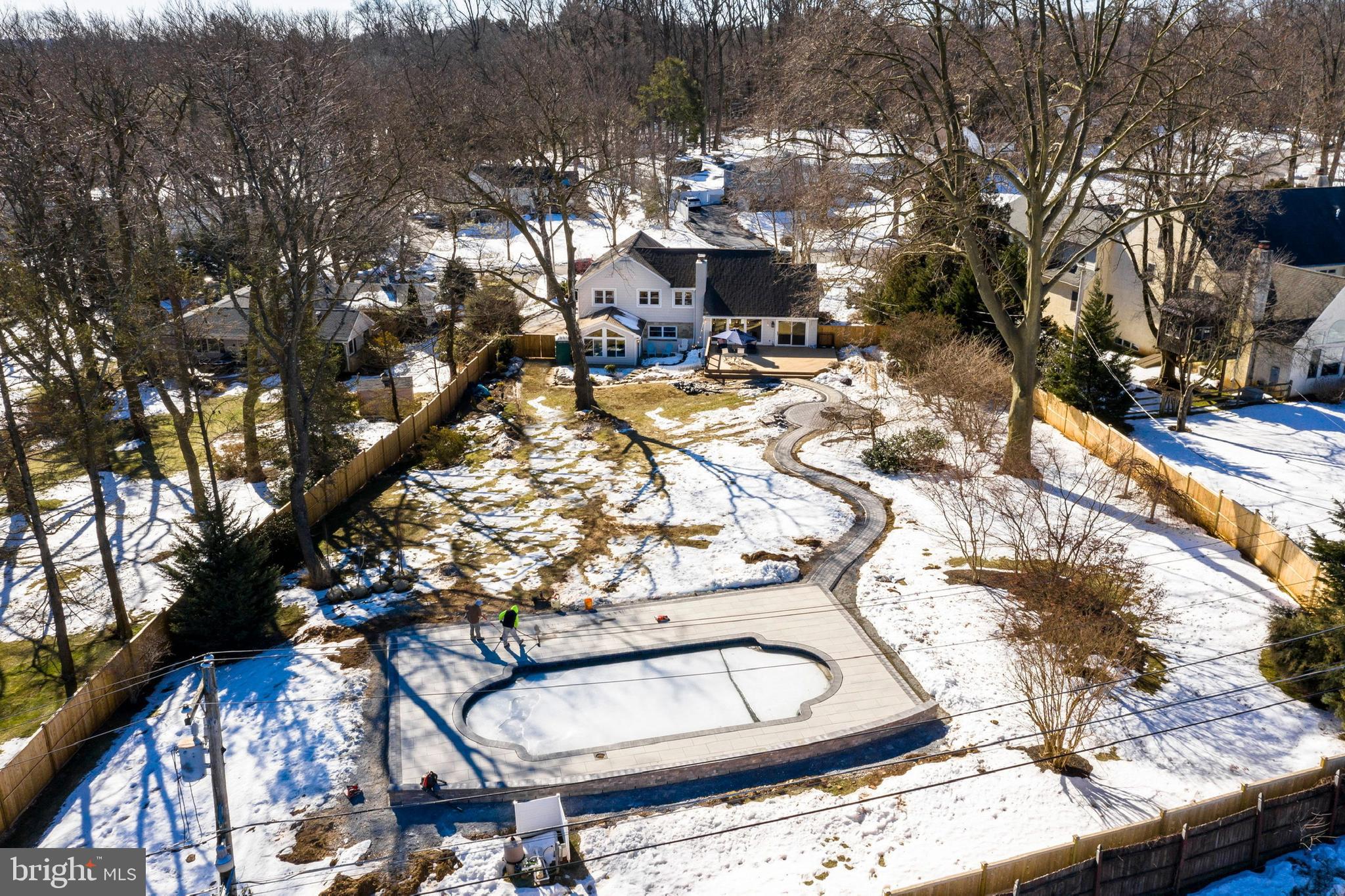 430 Clairemont Road Villanova, PA 19085 - Photo 35 of 35 Arial View of Rear Yard