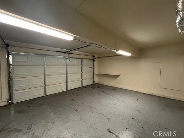 a view of a garage