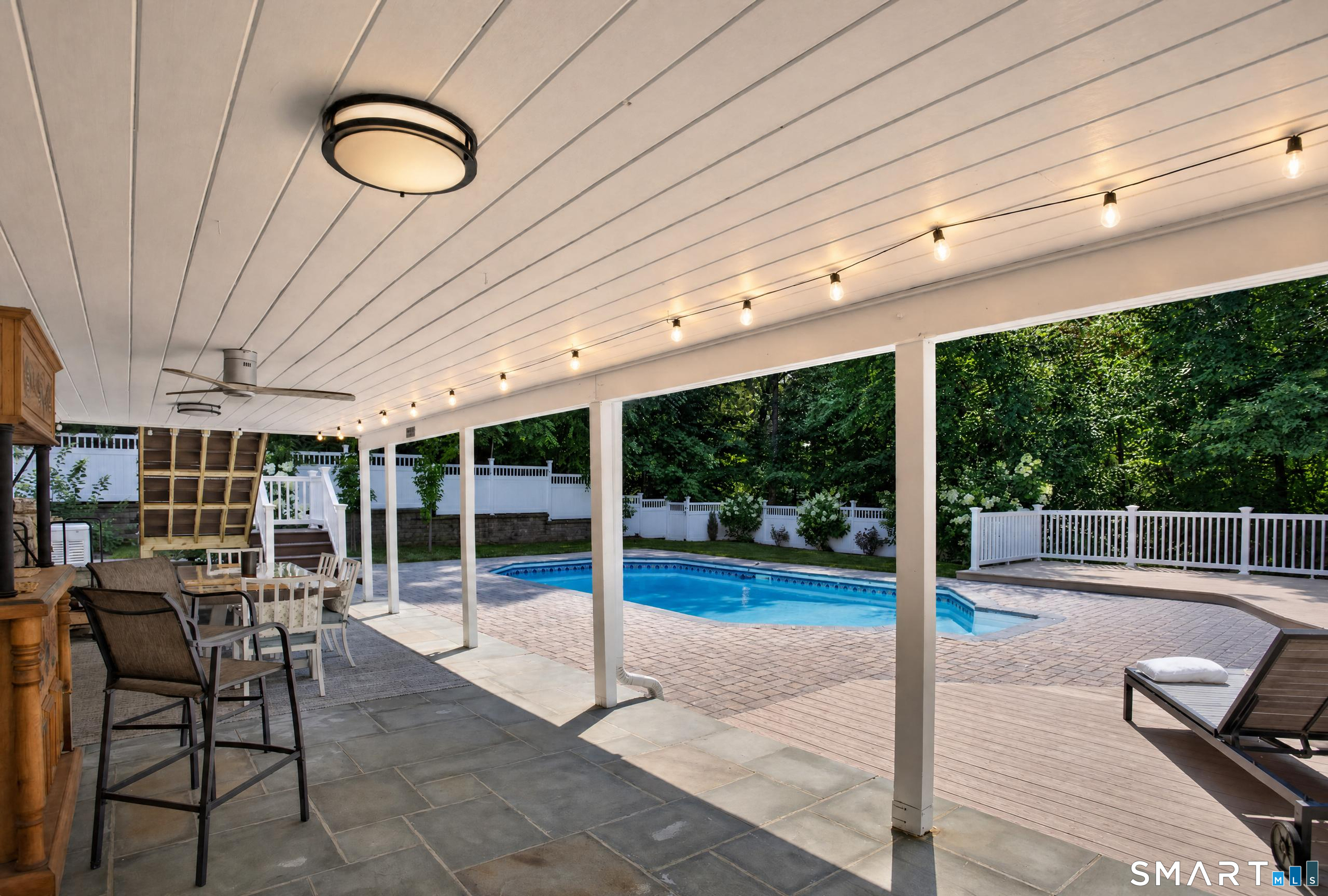 187 Canoe Brook Road Trumbull, CT 06611 - Photo 30 of 40 Lovely Shaded Spot to Dine Outdoors by the Pool