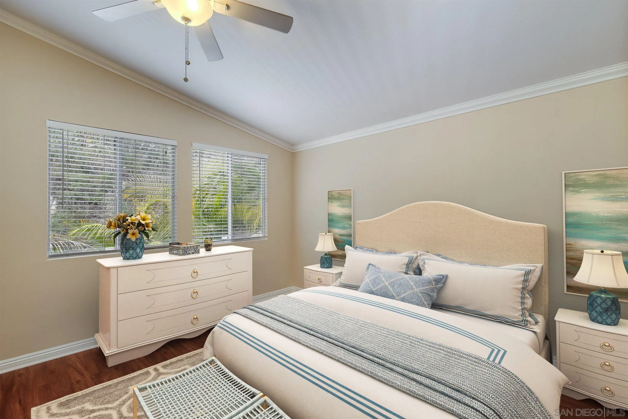 1983 Courage Street Vista, CA 92081 - Photo 18 of 33 a bedroom with a bed and a window