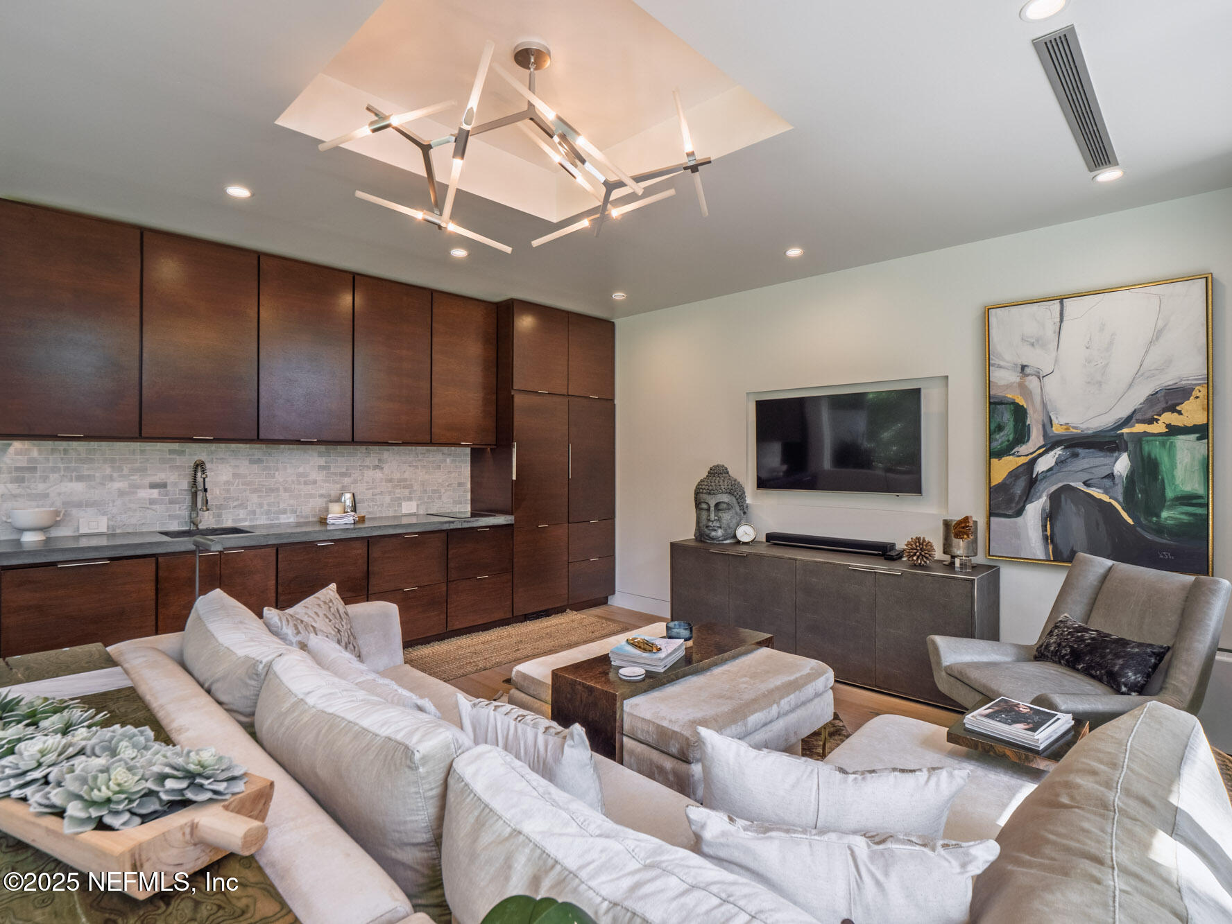 842 Fruit Cove Road St. Johns, FL 32259 - Photo 55 of 100 a living room with furniture and a flat screen tv