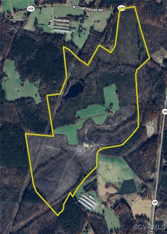 878 Dusty Road Crewe, VA 23930 - Photo 47 of 50 an aerial view of a house