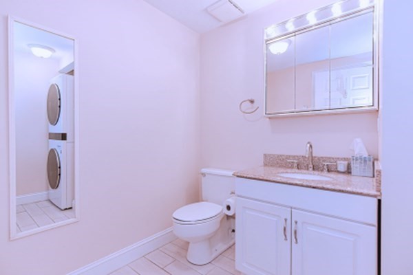 59 Brainerd Road, Unit 410 Boston, MA 02134 - Photo 30 of 41 a bathroom with a sink a toilet and vanity